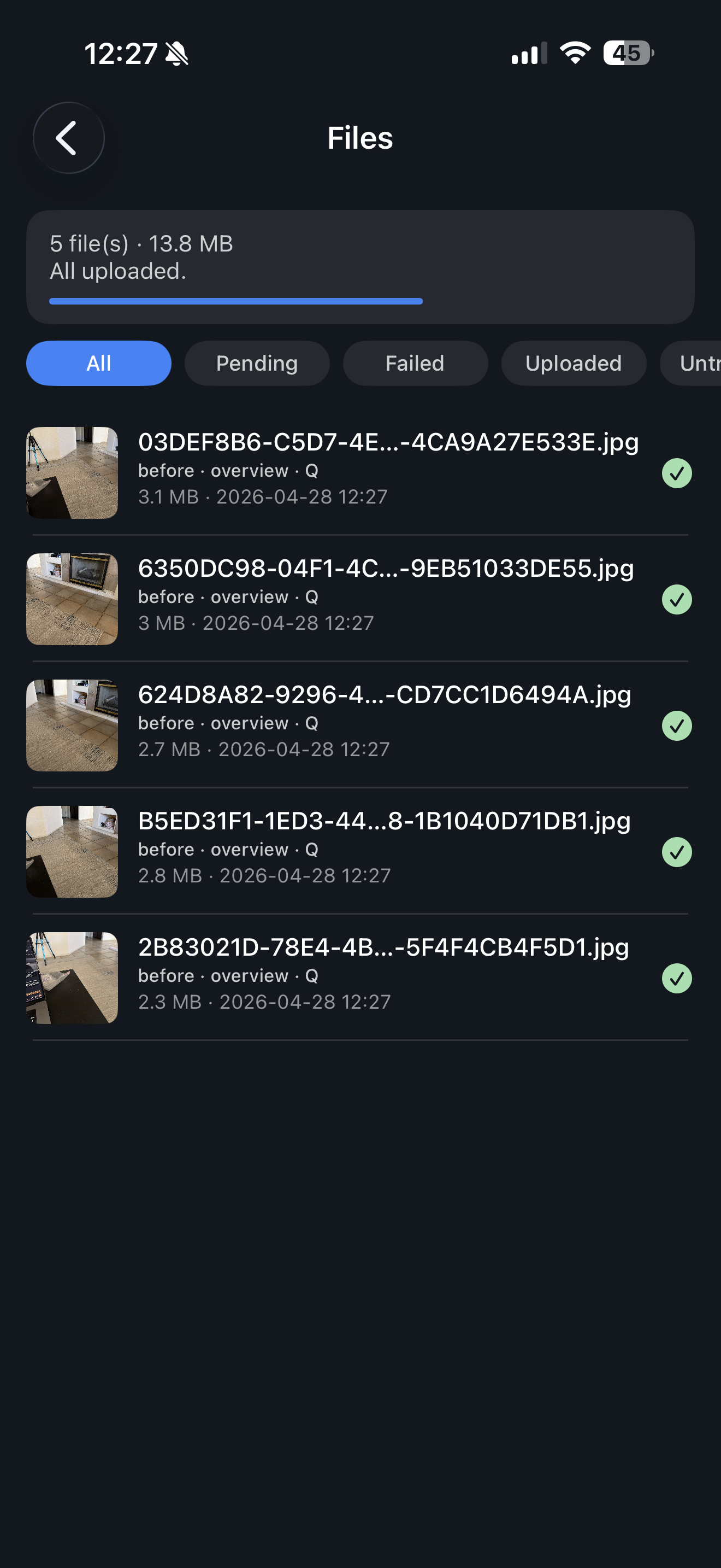 Upload and you're done.